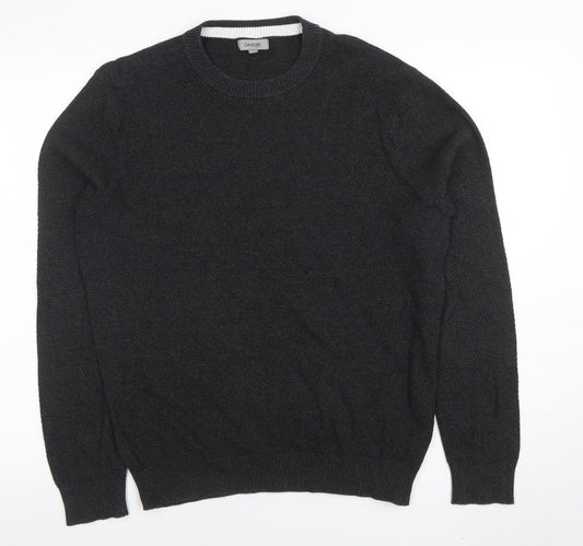 Mens UK Size L George Black Pullover Jumper