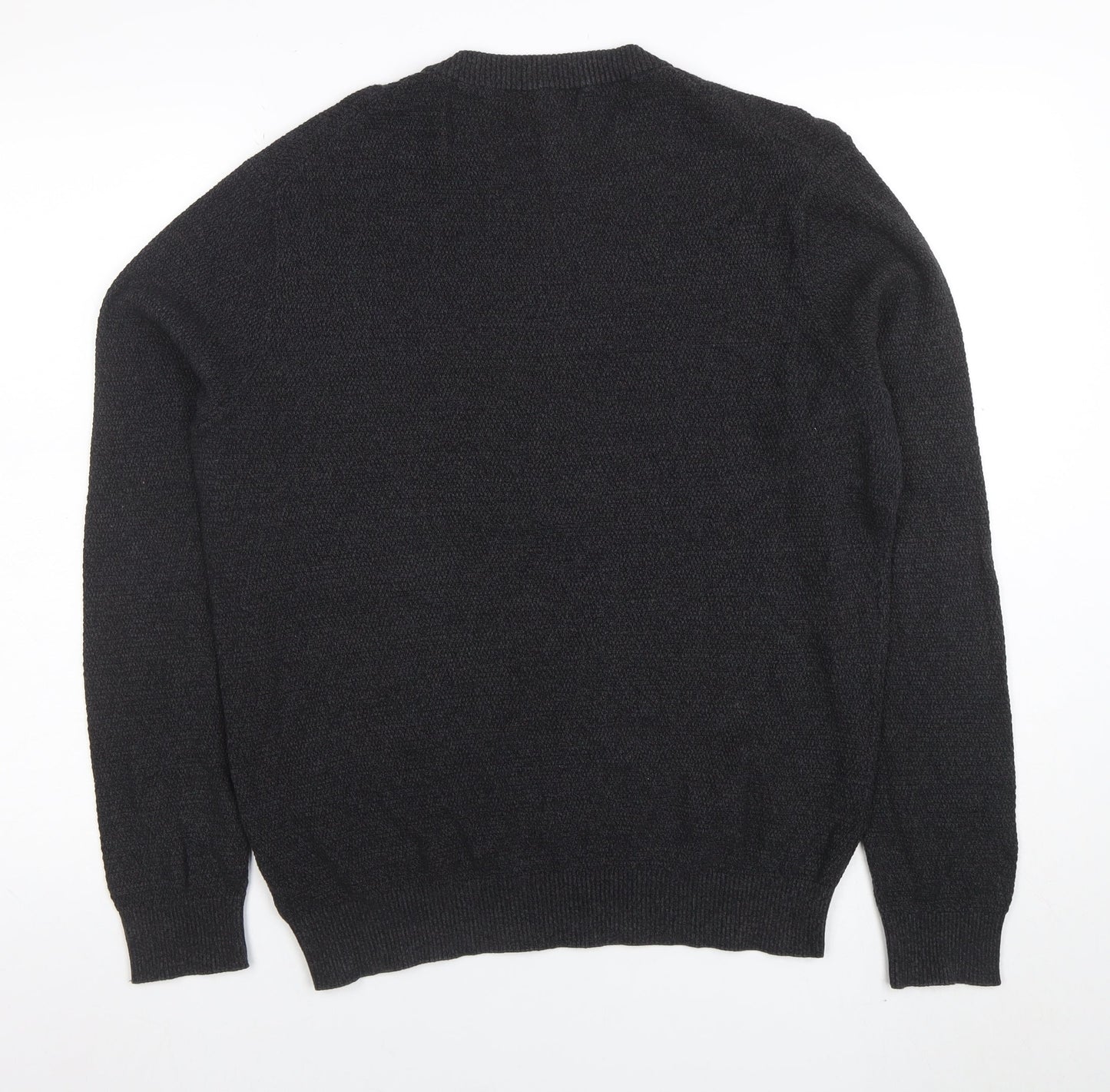 Mens UK Size L George Black Pullover Jumper