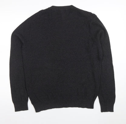 Mens UK Size L George Black Pullover Jumper