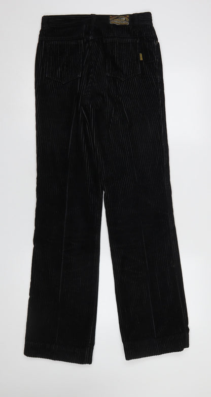 Womens UK Size 30 Pepe Jeans Regular Fit Casual Workwear Black Trousers