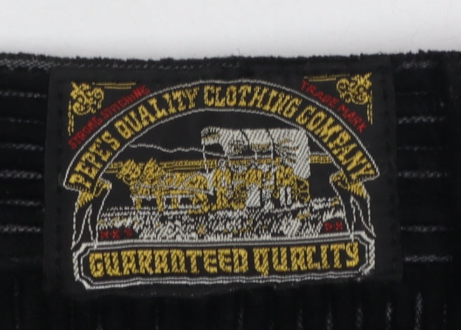 Womens UK Size 30 Pepe Jeans Regular Fit Casual Workwear Black Trousers