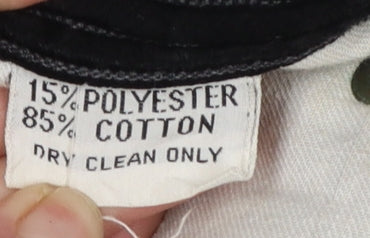 Womens UK Size 30 Pepe Jeans Regular Fit Casual Workwear Black Trousers