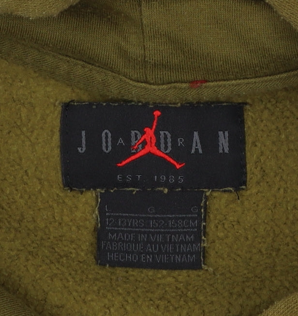 Boys UK Size 12-13 Years Jordan Green Pullover Hoodie