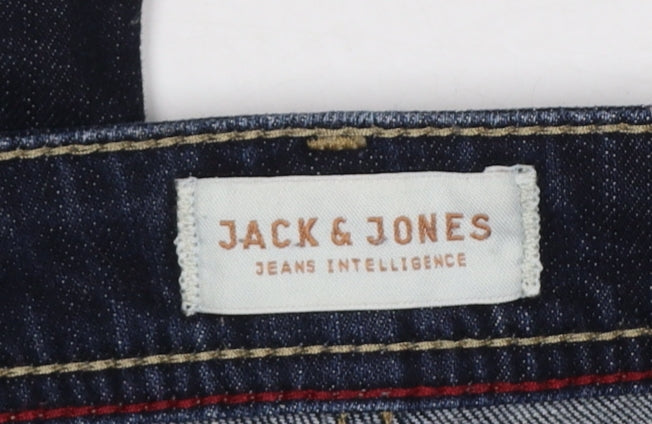 Mens UK Size M JACK & JONES Regular Fit Straight Blue Jeans