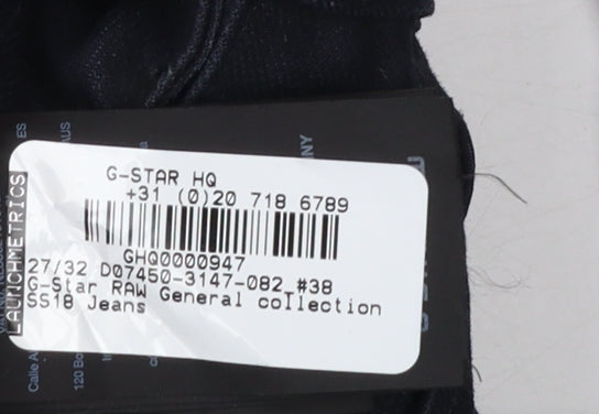 Womens UK Size 8 G-Star RAW Slim Fit Ankle Black Jeans