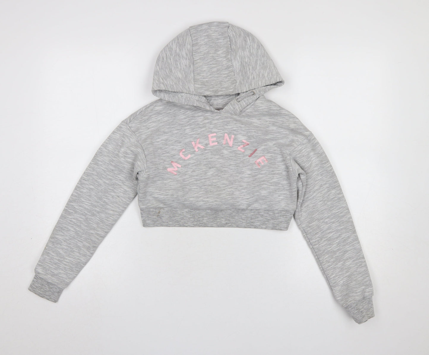 Girls UK Size 10-12 Years McKenzie Grey Pullover Hoodie