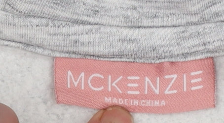 Girls UK Size 10-12 Years McKenzie Grey Pullover Hoodie