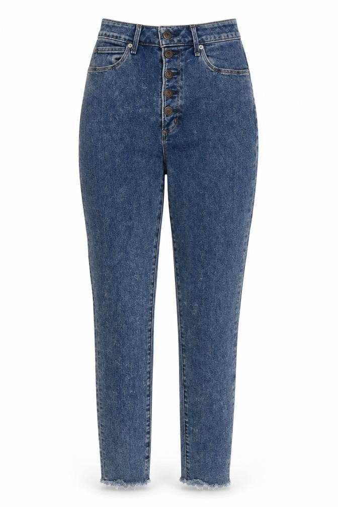 Womens UK Size 8 Abercrombie & Fitch Slim Fit Ankle Blue Jeans