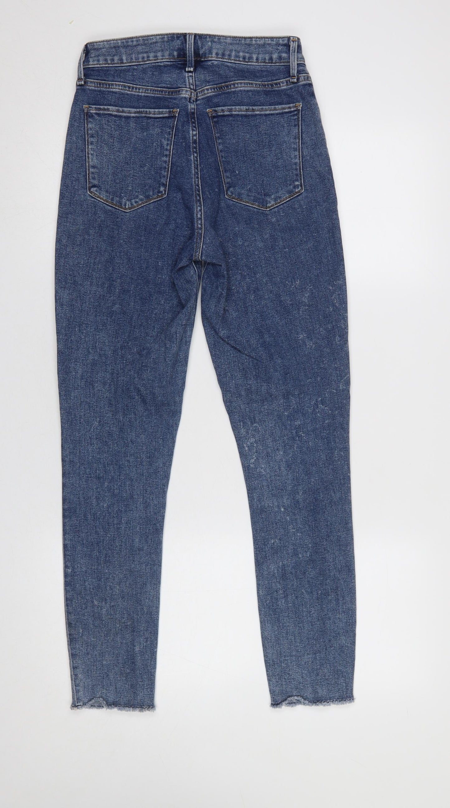 Womens UK Size 8 Abercrombie & Fitch Slim Fit Ankle Blue Jeans