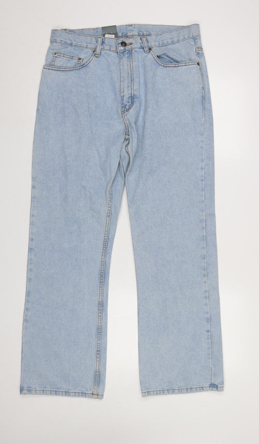 Nico Jeanswear Men's Blue Bootcut Denim Jeans W34S L30 100% Cotton