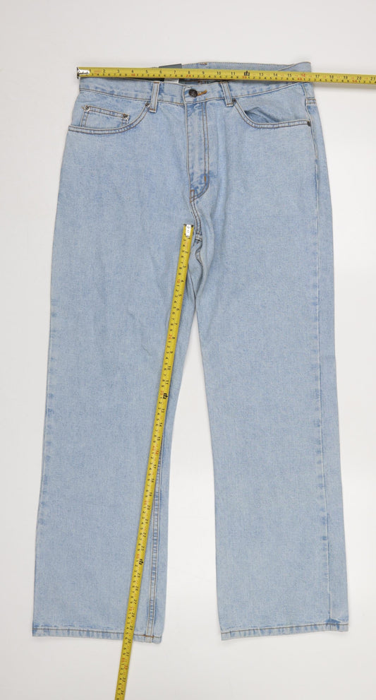 Nico Jeanswear Men's Blue Bootcut Denim Jeans W34S L30 100% Cotton