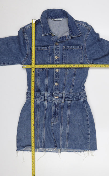 Womens UK Size S Zara Shirt Dress