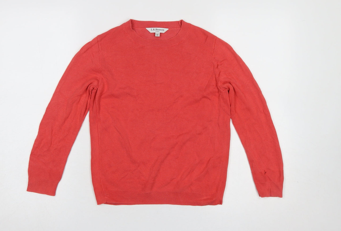 Womens UK Size XS L.K.Bennett Pink Pullover Jumper