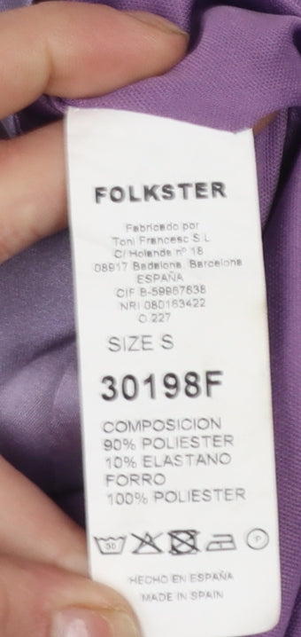 Womens UK Size S Folkster Wrap Dress