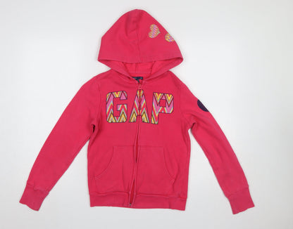 Girls UK Size 12-13 Years Gap Pink Full Zip Hoodie