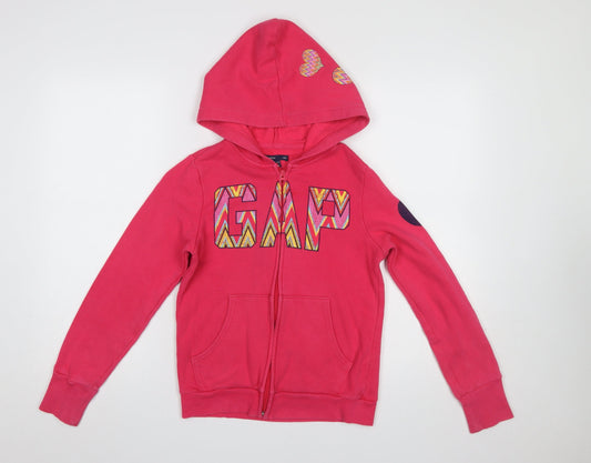 Girls UK Size 12-13 Years Gap Pink Full Zip Hoodie