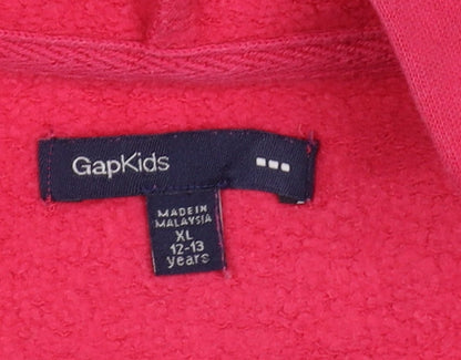 Girls UK Size 12-13 Years Gap Pink Full Zip Hoodie