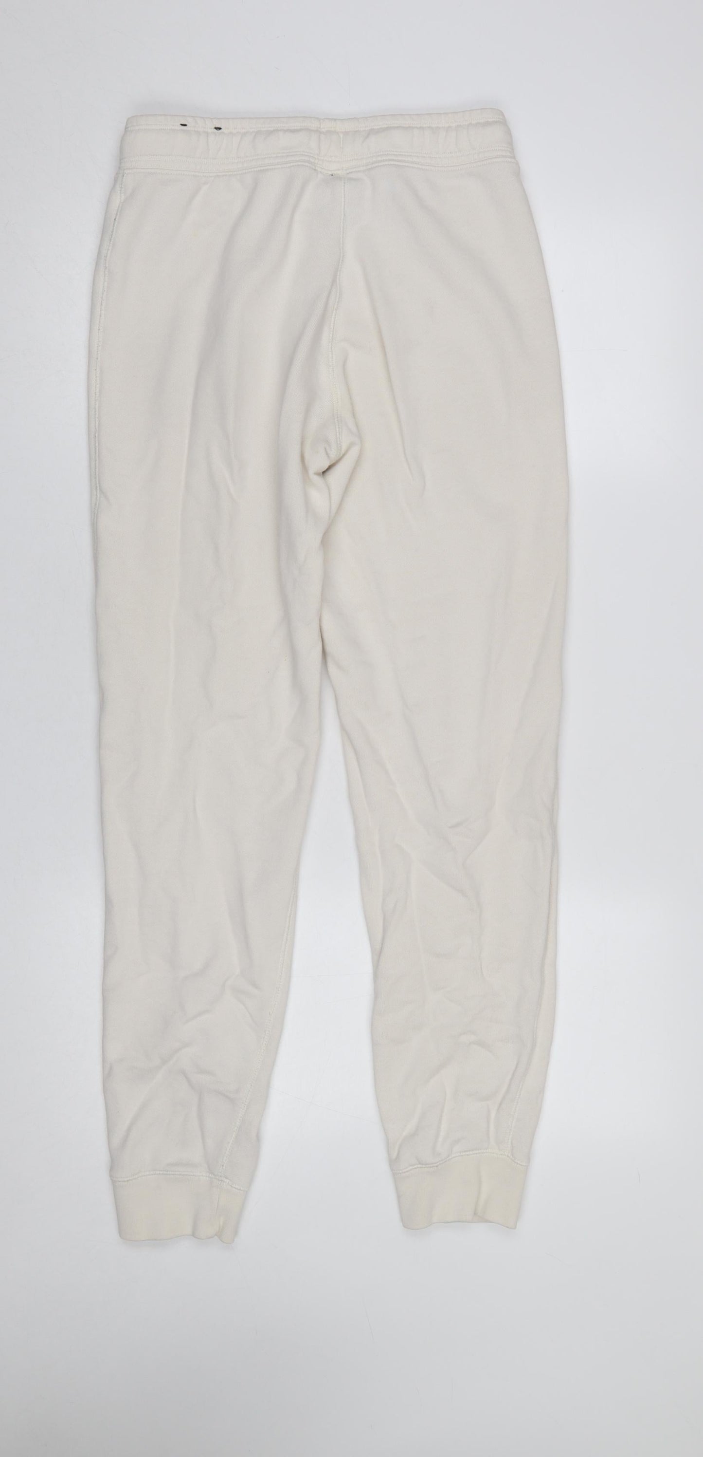 Womens UK Size S Nike Regular Fit Jogger Ivory Trousers