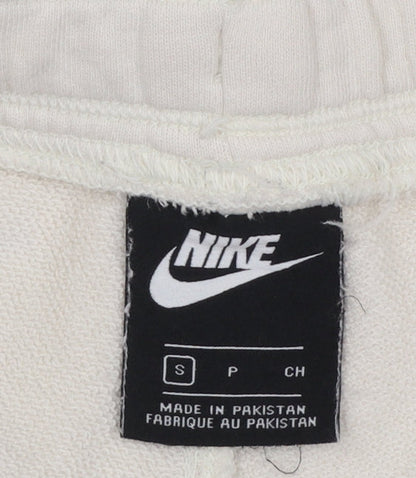 Womens UK Size S Nike Regular Fit Jogger Ivory Trousers