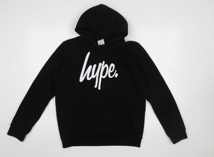 Boys UK Size 14 Years Hype Black Pullover Hoodie
