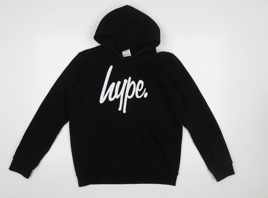 Boys UK Size 14 Years Hype Black Pullover Hoodie