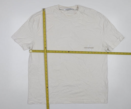 Mens UK Size 2XL Calvin Klein Jeans White  T-Shirt