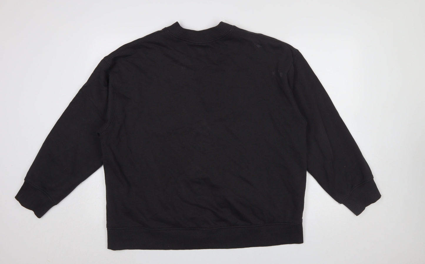 Womens UK Size M Zara Black Cardigan Sweatshirt