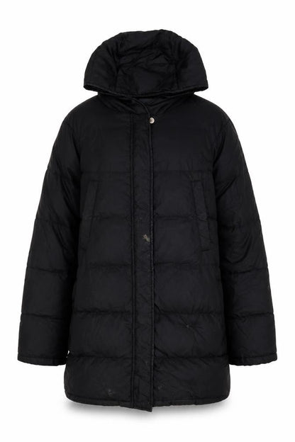 Womens UK Size S United Colors of Benetton Black Puffer Jacket