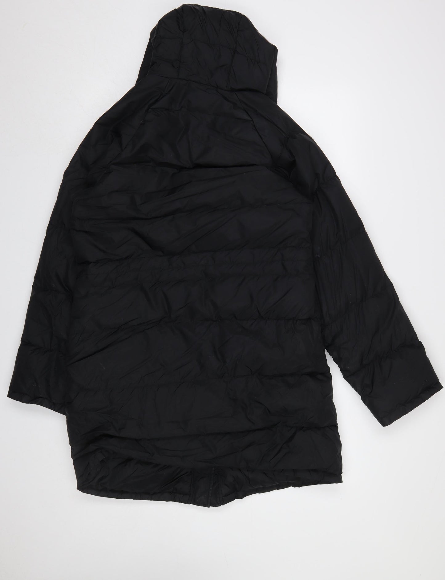 Womens UK Size S United Colors of Benetton Black Puffer Jacket