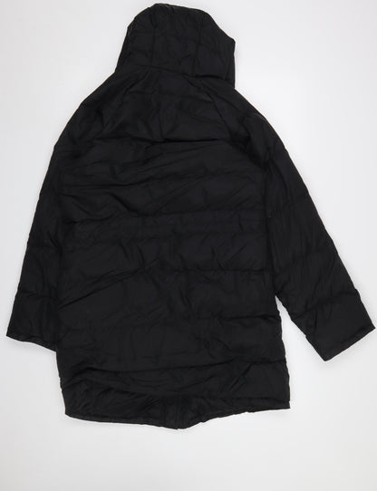 Womens UK Size S United Colors of Benetton Black Puffer Jacket