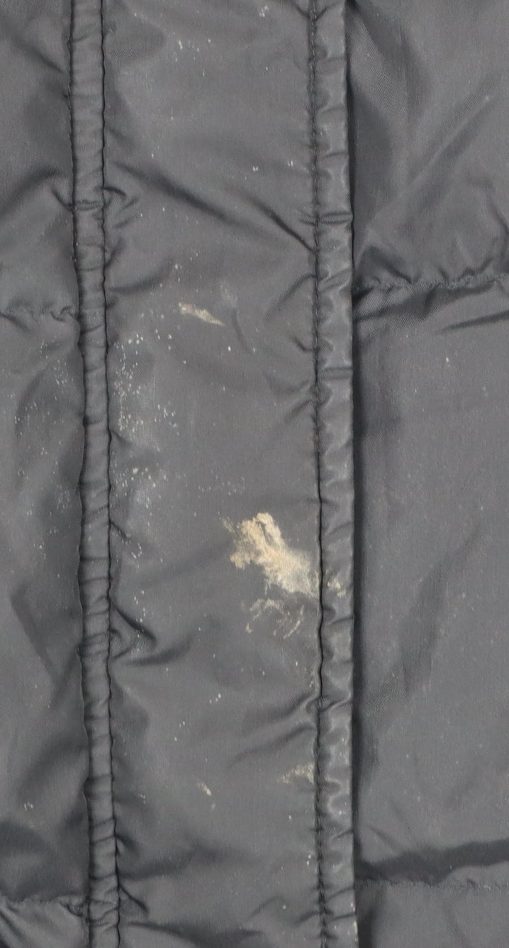 Womens UK Size S United Colors of Benetton Black Puffer Jacket