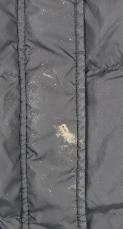 Womens UK Size S United Colors of Benetton Black Puffer Jacket