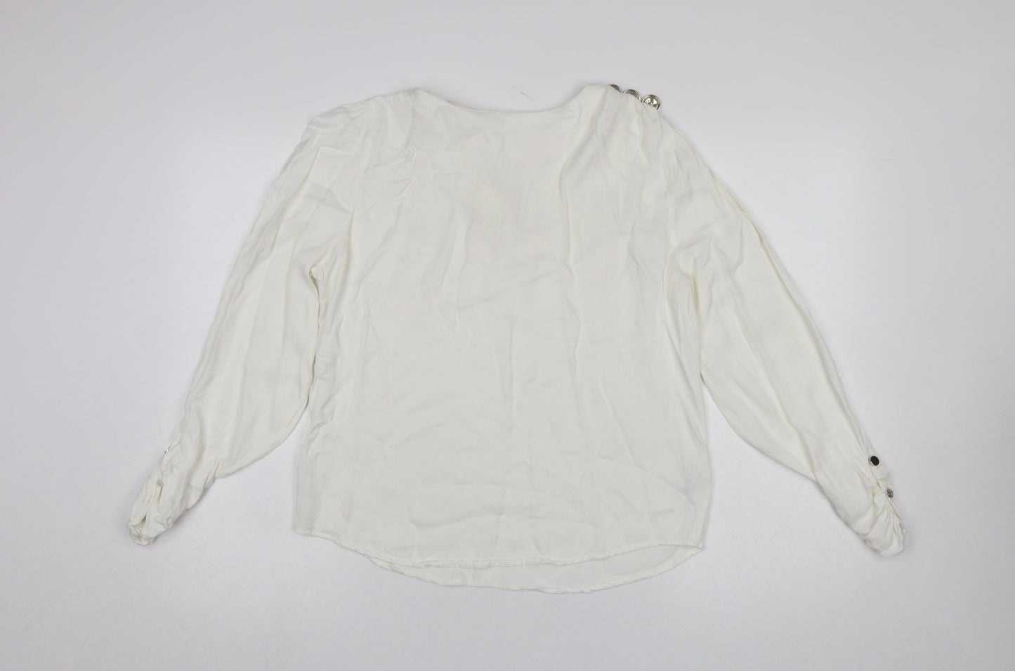 Womens UK Size 12 Savida Ivory Basic Blouse
