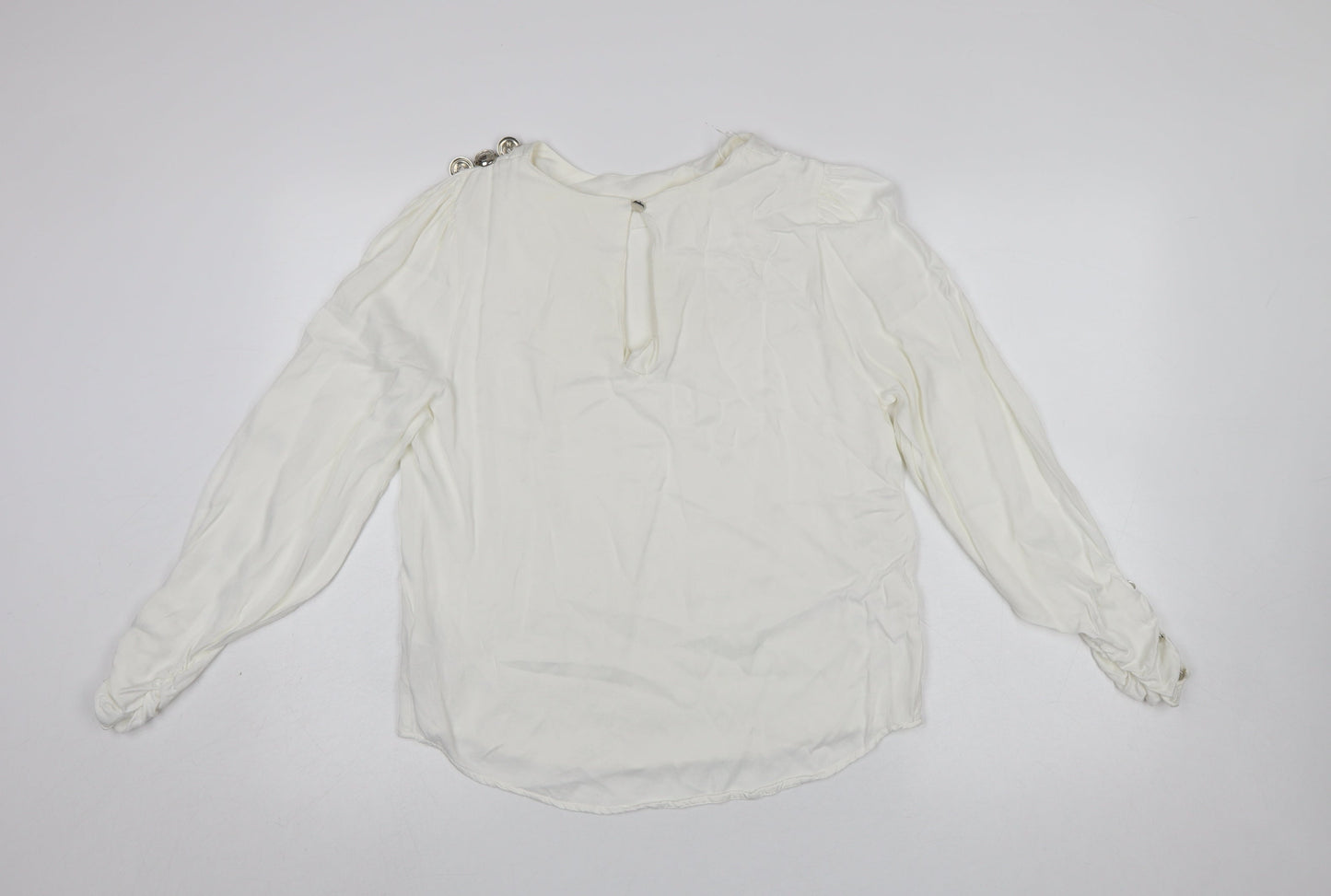 Womens UK Size 12 Savida Ivory Basic Blouse