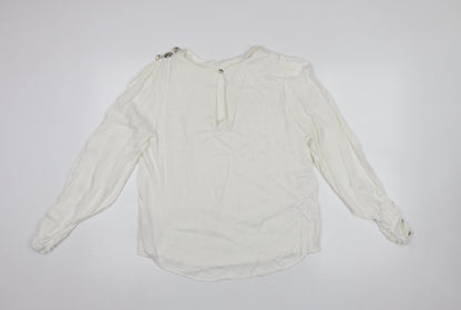 Womens UK Size 12 Savida Ivory Basic Blouse