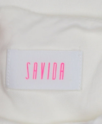 Womens UK Size 12 Savida Ivory Basic Blouse