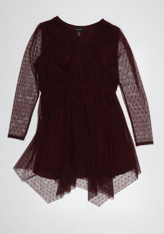 Womens UK Size 16 New Look Wrap Dress