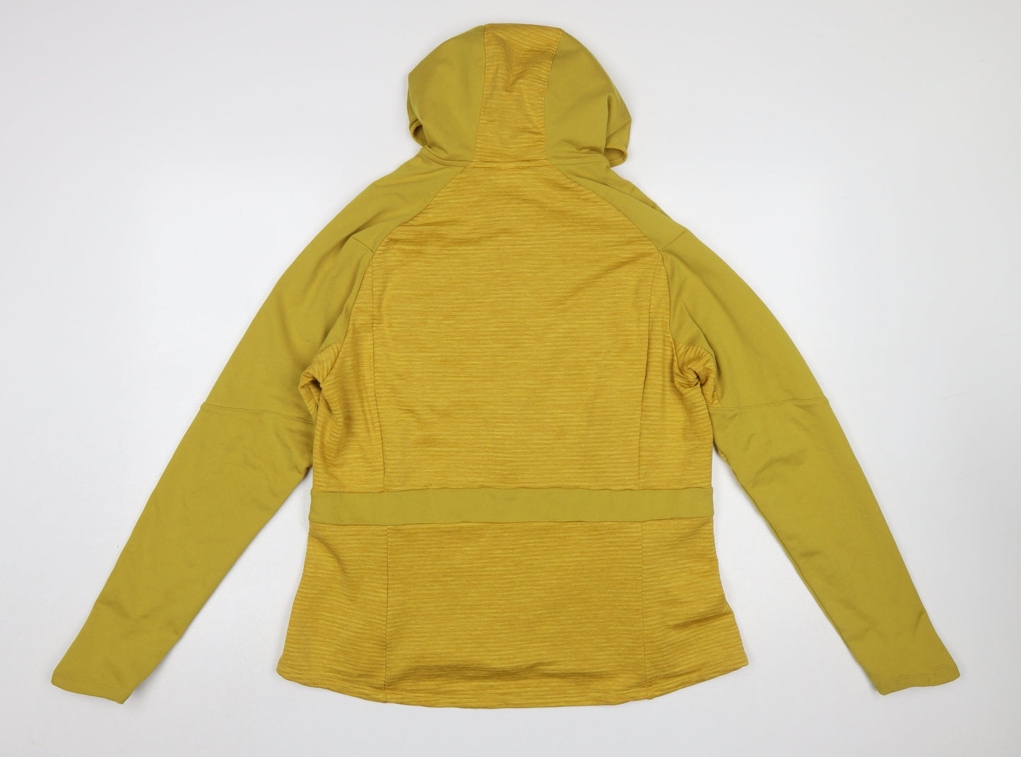 Womens UK Size XL DECATHLON Yellow Full Zip Hoodie