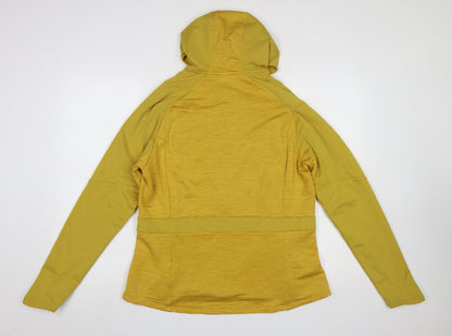 Womens UK Size XL DECATHLON Yellow Full Zip Hoodie
