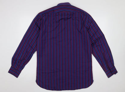Marks and Spencer Autograph Men’s Purple Striped Cotton Shirt 15 M