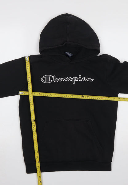 Boys UK Size 13-14 Years Champion Black Pullover Hoodie