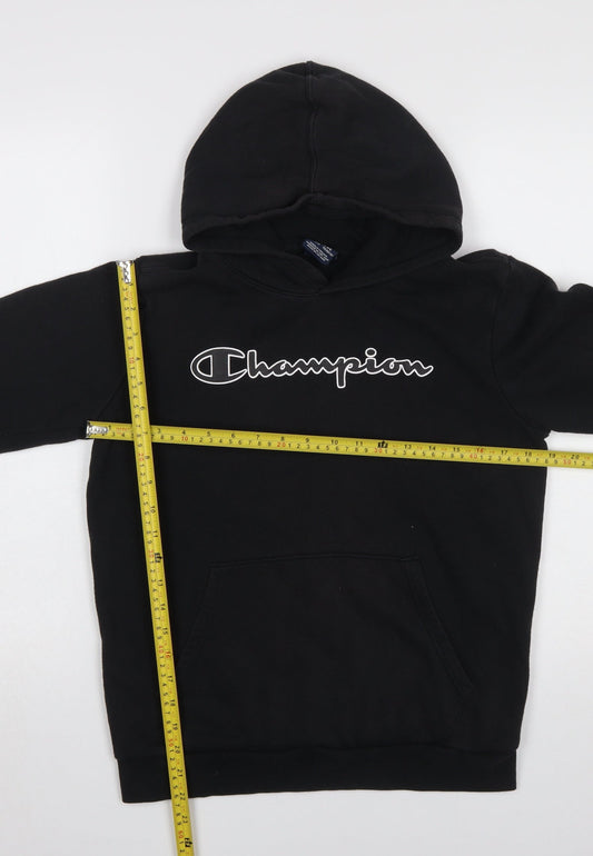 Boys UK Size 13-14 Years Champion Black Pullover Hoodie