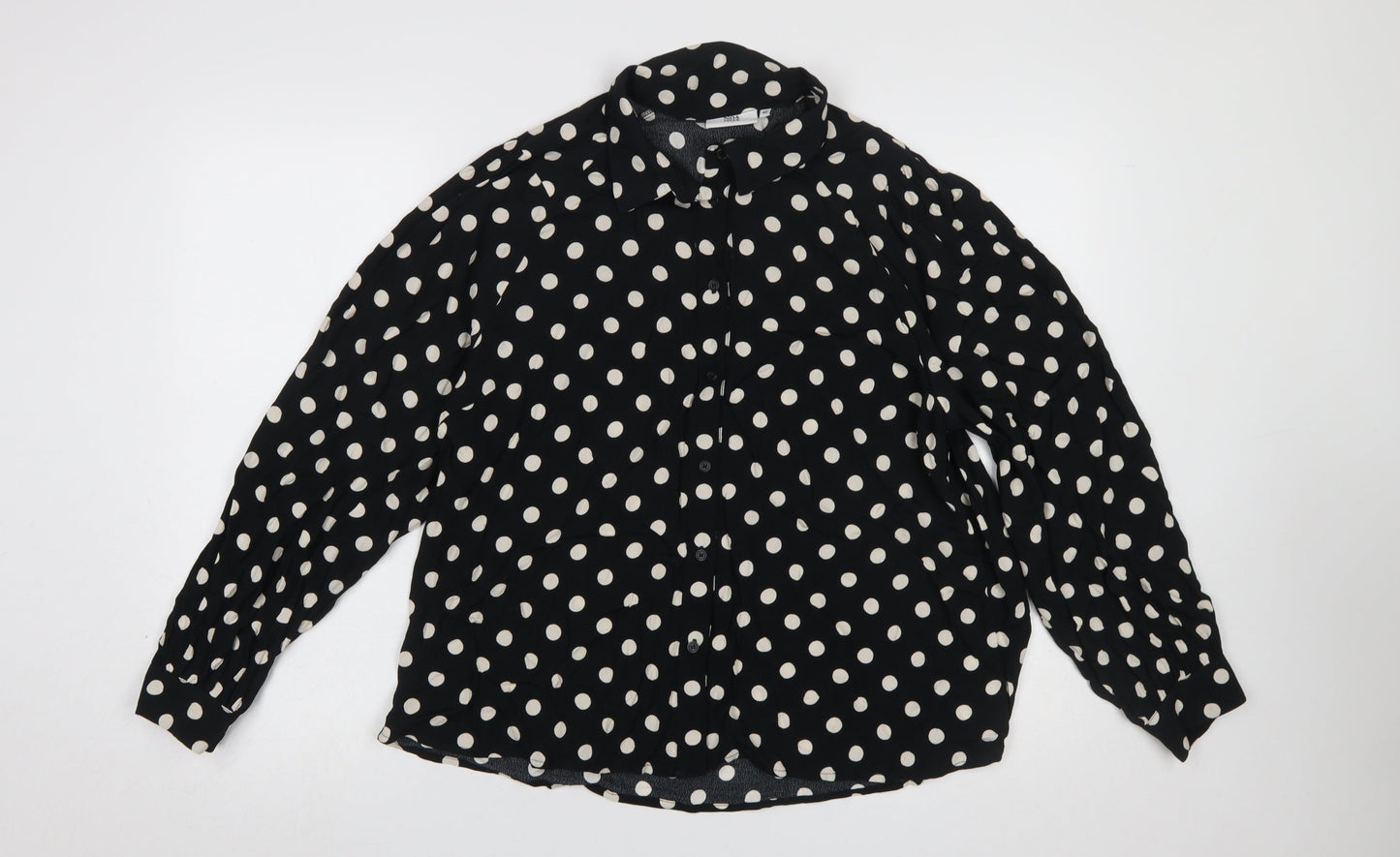 Womens UK Size 12 Noa Noa Black Classic Blouse