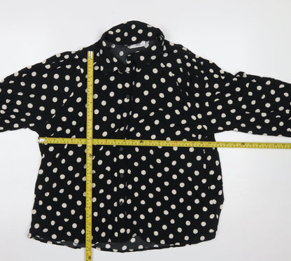 Womens UK Size 12 Noa Noa Black Classic Blouse