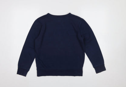 GAP Kids Girls Blue Logo Pullover Sweatshirt Size 10-11 Years