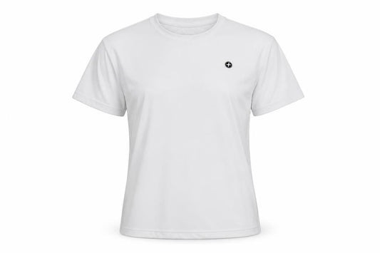 Womens UK Size S Gym+Coffee White Gym & Training Running & Jogging Yoga T-Shirt