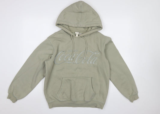 Womens UK Size XS H&M Beige Pullover Hoodie