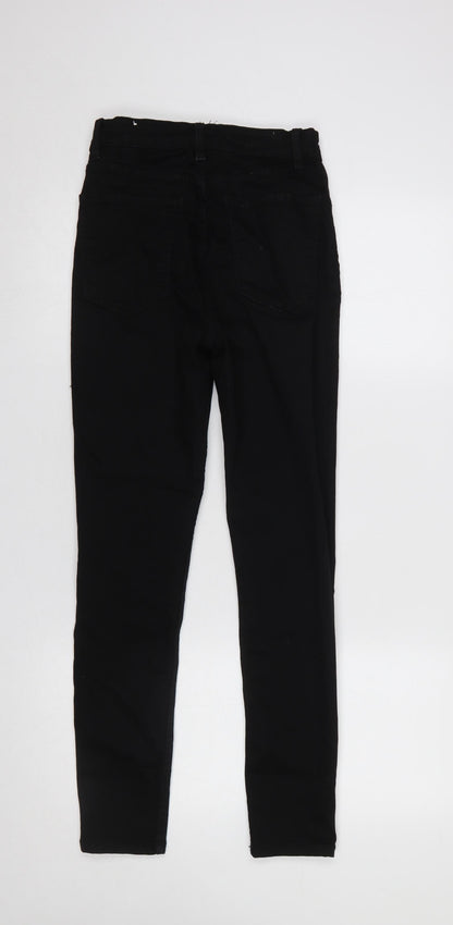 Womens UK Size 10 Zara Slim Fit Skinny Black Jeans