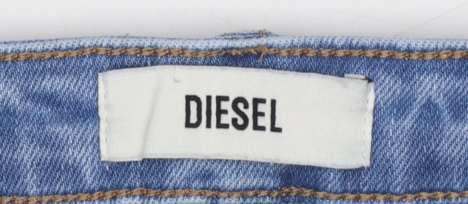 Womens UK Size 8 Diesel Regular Fit Skinny Blue Jeans