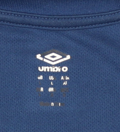 Umbro Men's Blue Football Training T-Shirt Size L Short Sleeve